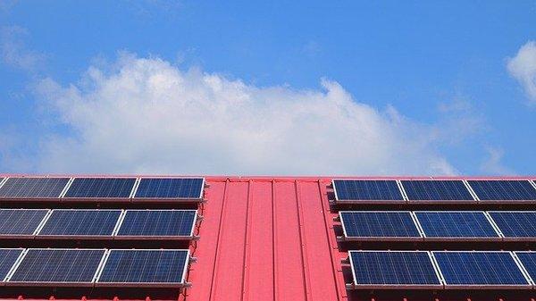 Solar panels go great on a garage or shed.