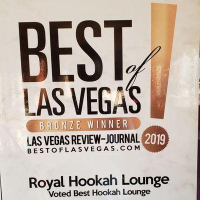 Best of Vegas Bronze Winner Best Hookah Lounge