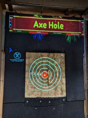 Flying Timber Axe Throwing