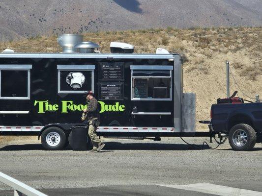 The food dude at the Washoe County Regional Shooting Facility.