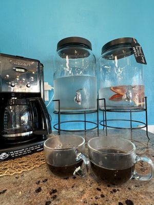 Water and coffee bar