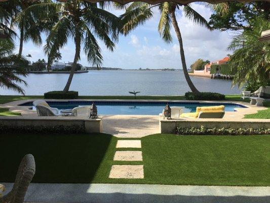 Artificial Grass backyard