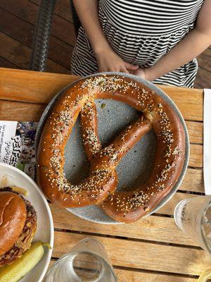 Giant pretzel