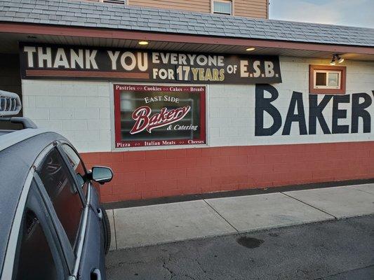 Front of bakery