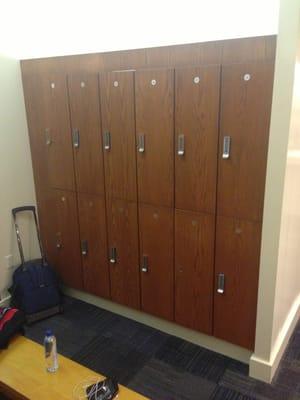 Locker Rooms - easy to use lockers! Yay!