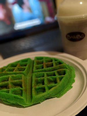 Pandan waffle. Instagram: TianTianEats