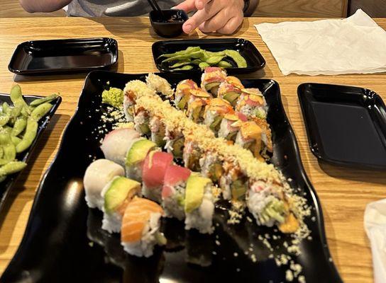 Rainbow roll, Utah roll and executive roll