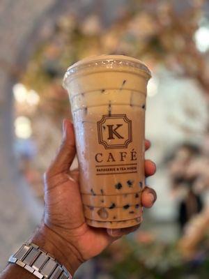 classic puff cream milk tea