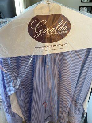 Dry cleaning shirts