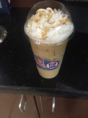 Caramel ice latte