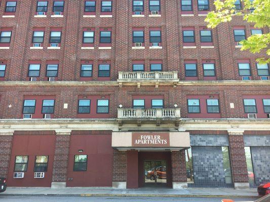 Exterior building at Fowler Apartments