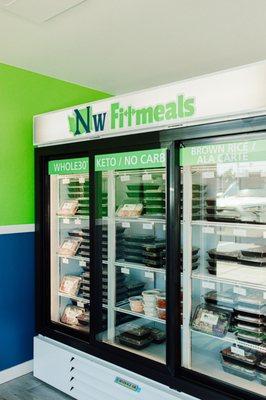 Inside the grab and go store! So clean and easy to find what you need!