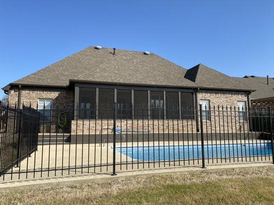 Rebuilt screened in porch, painted house