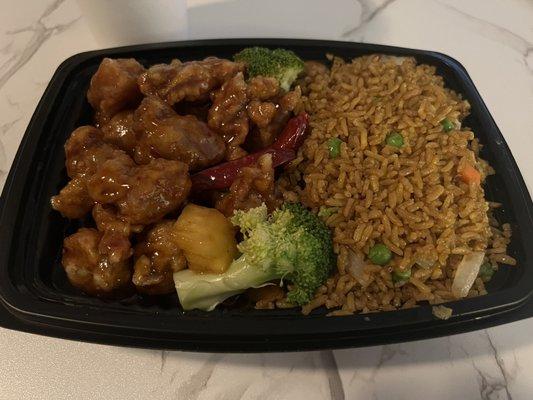 General Tso's Chicken with Pineapple