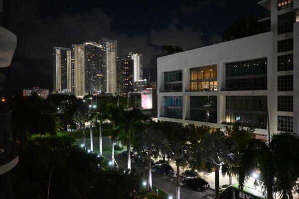 Balcony at night