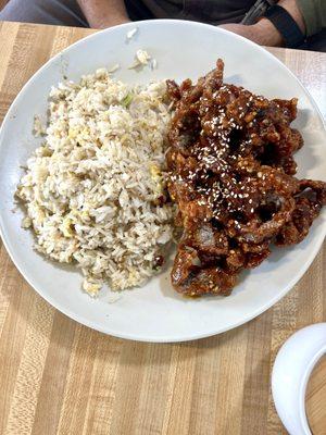 The Sesame Beef is the best in Marin.  Crispy outside and tender inside, with great flavor.