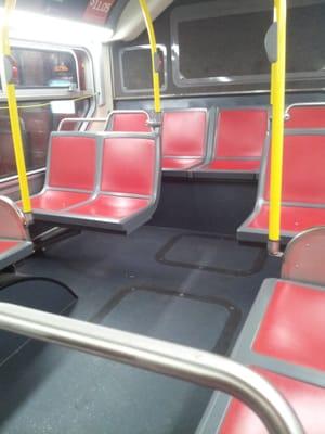 I don't remember the last time I rode a completely empty bus mid-route.