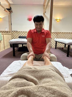 Wonderful foot massage