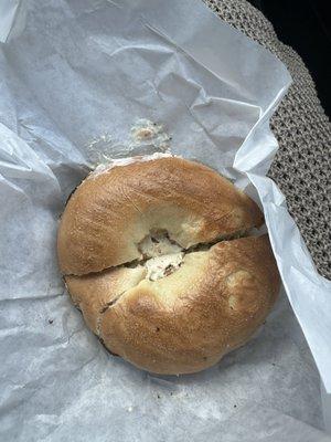 Regular basic bagel you make at home