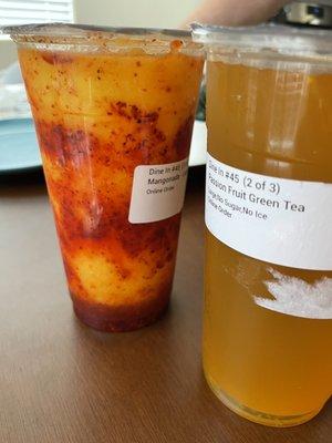 Mangonado and Passion Fruit Tea