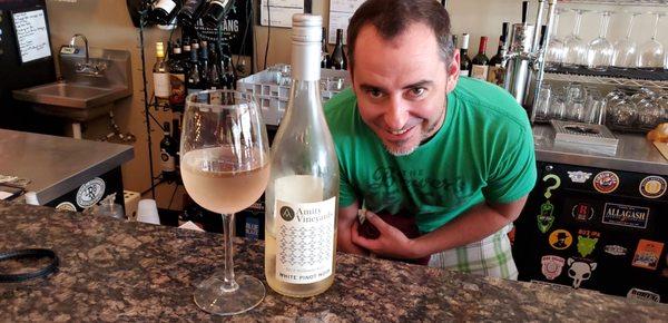 Come see Curt and ask to taste the WHITE Pinot Noir before it's all gone. Perfectly balanced and something different for summer!