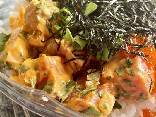 Hawaiian Pok - added chicken protein