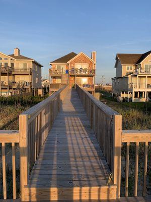 The back of our house taken from the beach