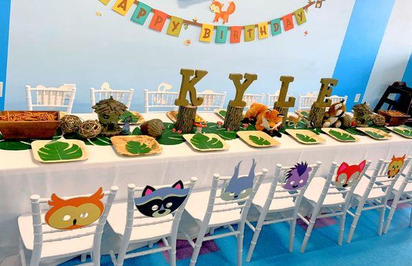 Woodland birthday party