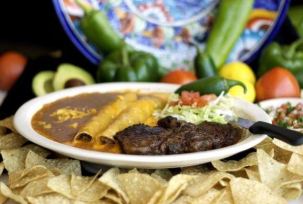 Steak and Enchiladas