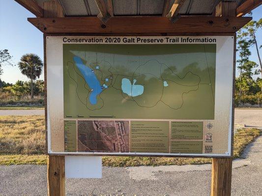 Map of the grounds at Galt Preserve