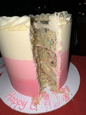 Ombre fun fetti cake!