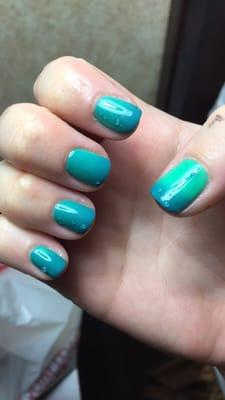 Gel Manicure- mood changing Warming up