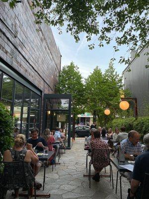 Outdoor patio dining