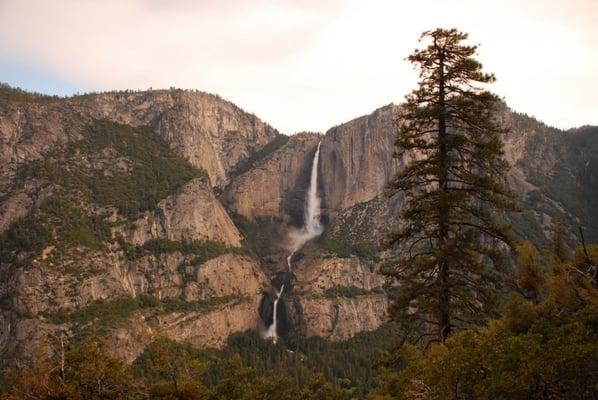 View of Yosemite Falls from 4 Mile Trail