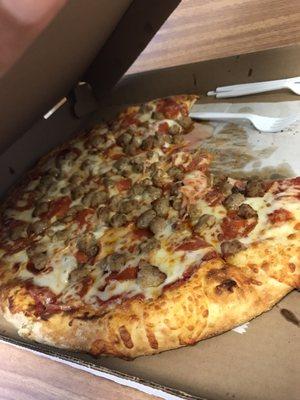 Meat lovers pizza