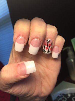 Valentine nails