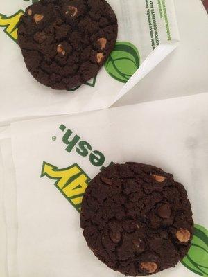 The cookie that came with my kids meal and the one from my survey.