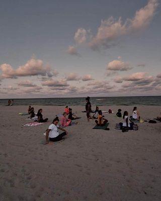 Sunset Yoga is so relaxing!