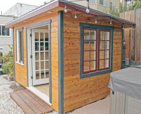 Custom cedar shed/office