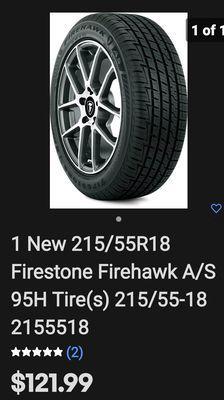 This is the non-matching tire they sold me and I could've saved a lot of money.