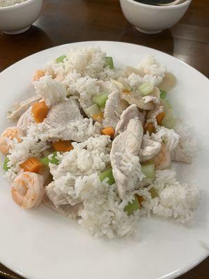 Harvest Chicken and shrimp steamed