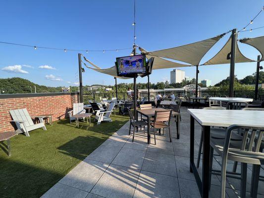 View of the 2nd level patio.