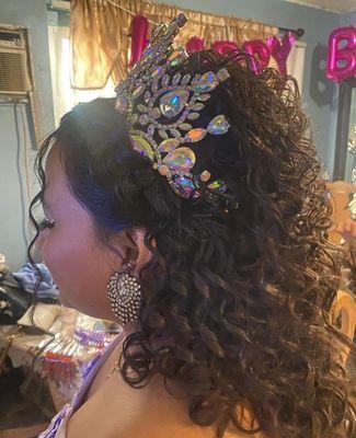 Quinceañera hairdo