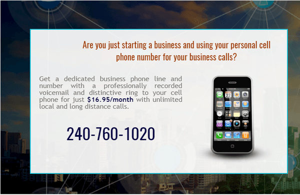 Dedicated business number to your cell phone