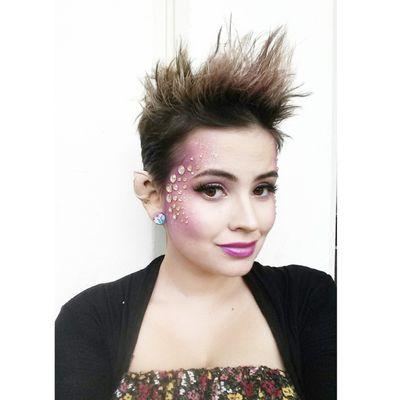 Halloween pixie makeup and ears by cat!