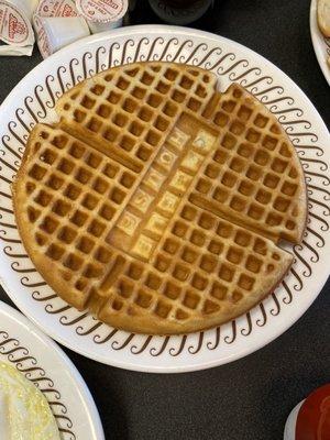 The Famous Waffle House Waffle.