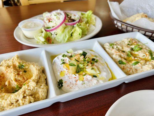 The Olive Tree-O: Tzatziki Hummus Baba Ghanouj