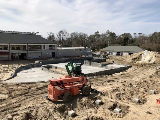 New pool complex installation