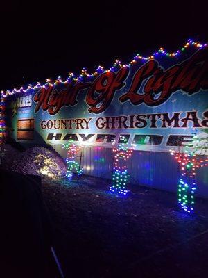 Ad for the Country Chrisymas Hayride.