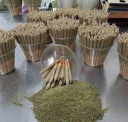 Pre rolls ready for consumption